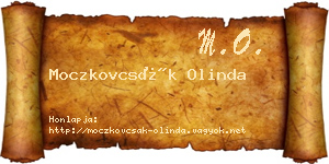 Moczkovcsák Olinda névjegykártya
